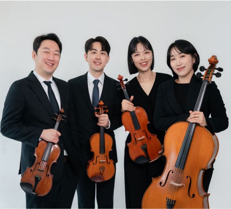 2019년 창단돼 올해로 6년째 활동하고 있는 우리 지역 젊은 음악인으로 구성된 '콰르텟 노이' 멤메들. 이준성 제공
