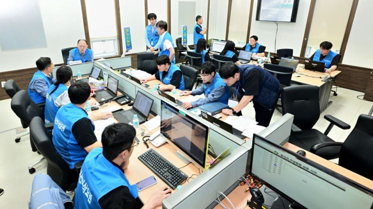 한울본부, 한울5호기 방사능방재 연합훈련 실시