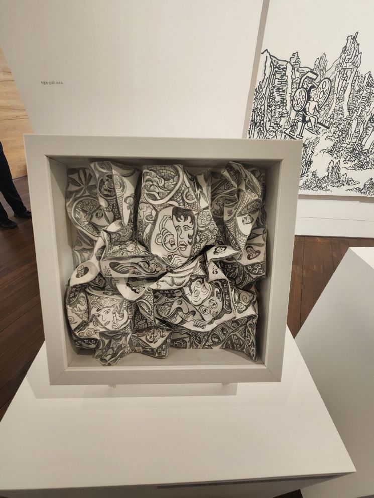 서울대미술관 '차원확장자' 전시 내부 전경. 서울대미술관 제공