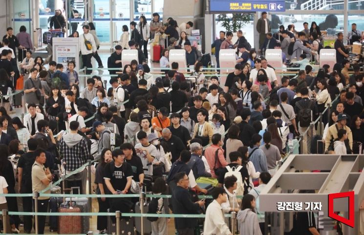 [포토] 추석 연휴 앞두고 해외 출국 나선 여행객들