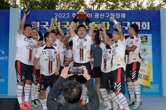 지난 2023년 광주 광산구청장배 전국 외국인노동자 축구대회의 모습. 광산구 제공