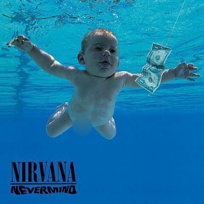 너바나의 1991년 앨범 ‘네버마인드’(Nevermind)의 표지. 너바나 X(엑스, 구 트위터) 캡처