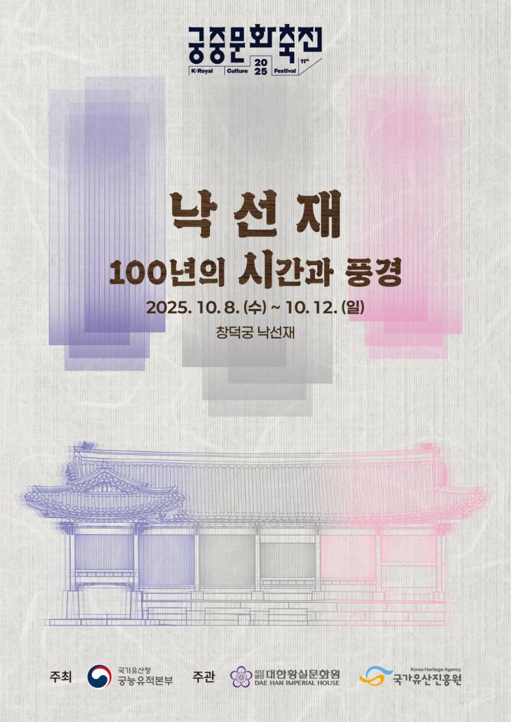 '낙선재 100년의 시간과 풍경' 행사 8~12일 창덕궁서 열려