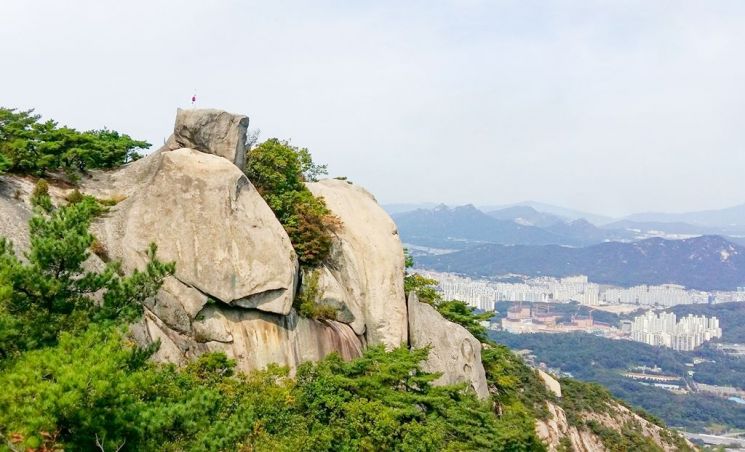 수락산 도정봉. 의정부시 제공