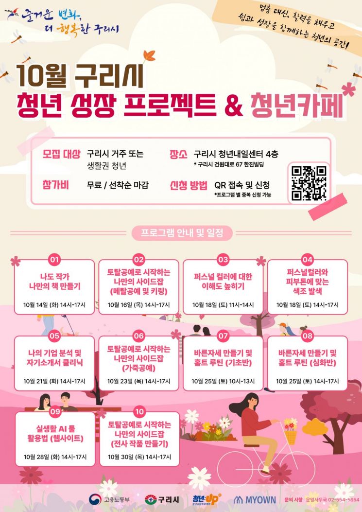 '2025년 구리시 청년 성장프로젝트' 안내문. 구리시 제공