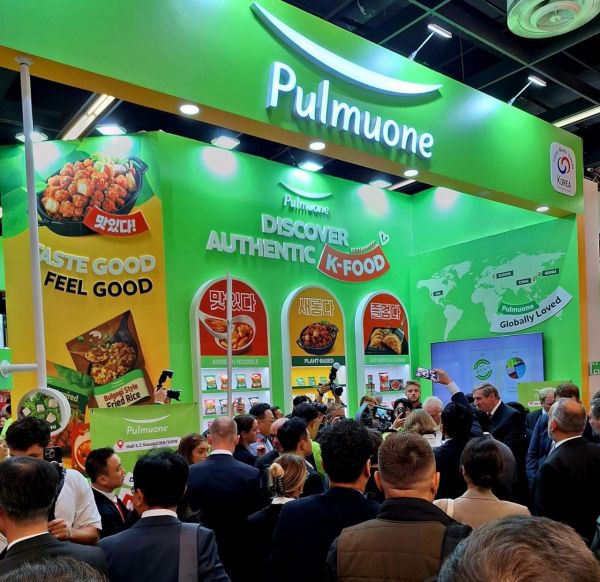 '아누가 2025' 행사장 내 마련된 풀무원 부스 전경. 풀무원은 지난 4일부터 8일까지 독일 쾰른에서 개최된 '아누가 2025'에 참여했다. 풀무원