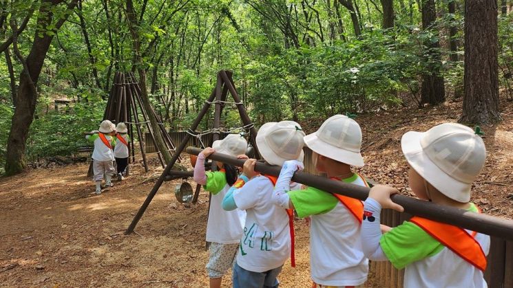 숲체험 교육. 의정부시 제공