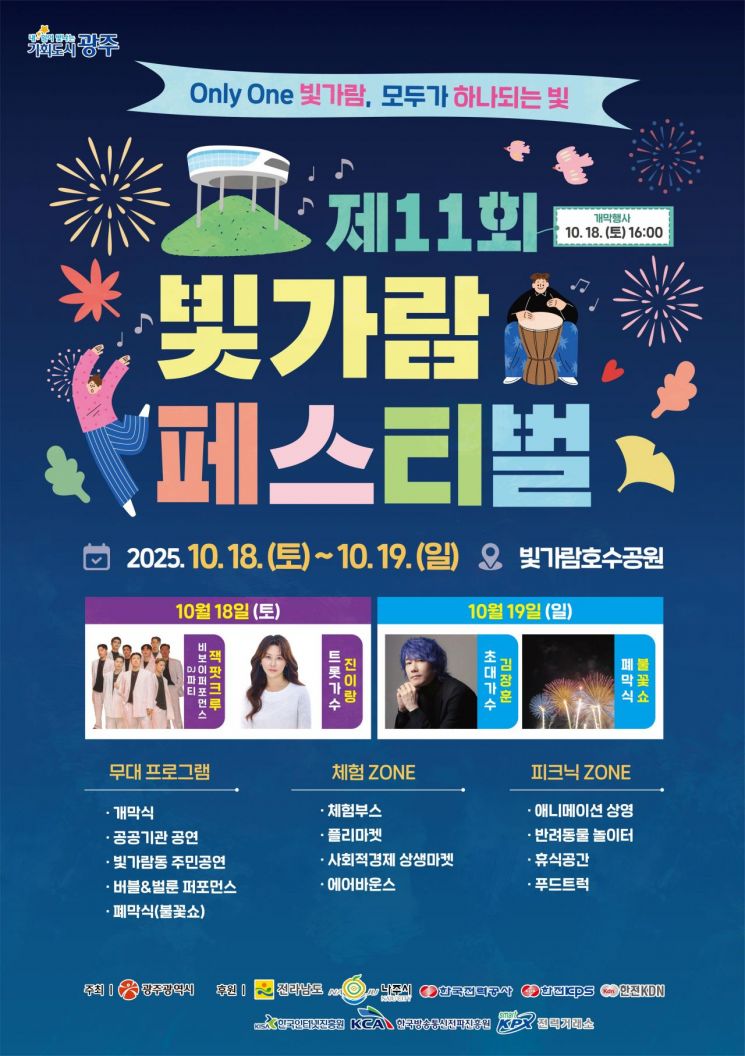 광주시·전남도, 나주서 18~19일 '빛가람 페스티벌'