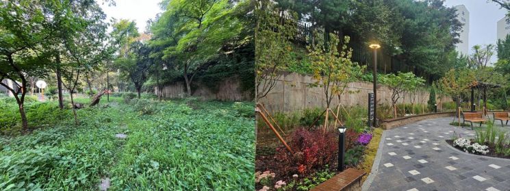 Yangcheon District Transforms Neglected Green Space Next to Yangmyeong Elementary School Rear Gate into “Mini Garden”