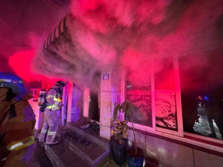 가평 청평면 식당서 화재. 경기북부소방본부 제공