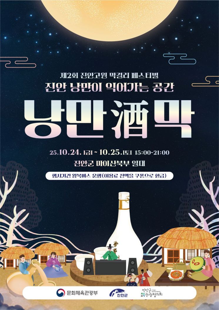 '제2회 진안고원 막걸리 페스티벌 낭만酒막(주막)' 포스터. 진안군 제공