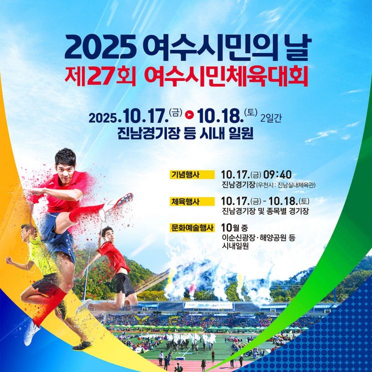 '2025 여수시민의 날'  포스터. 여수시 제공