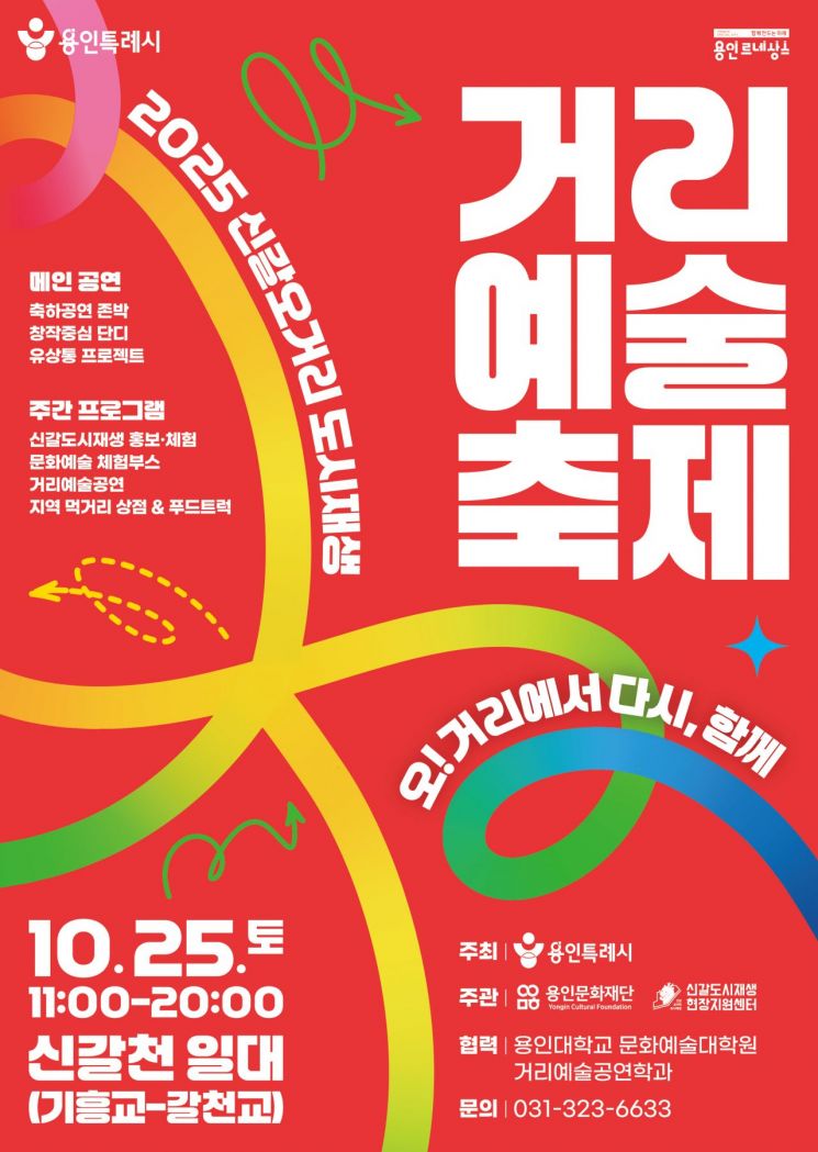 용인 신갈천 일대서 25일 '신갈오거리 거리예술축제' 개최
