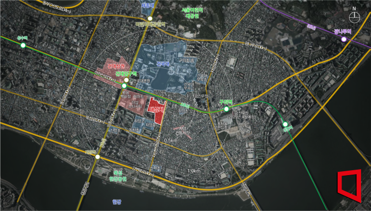 자양동 227-147 일대 위치도. 서울시 제공