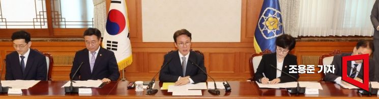 [포토] 치안 관계장관회의 주재한 김민석 총리