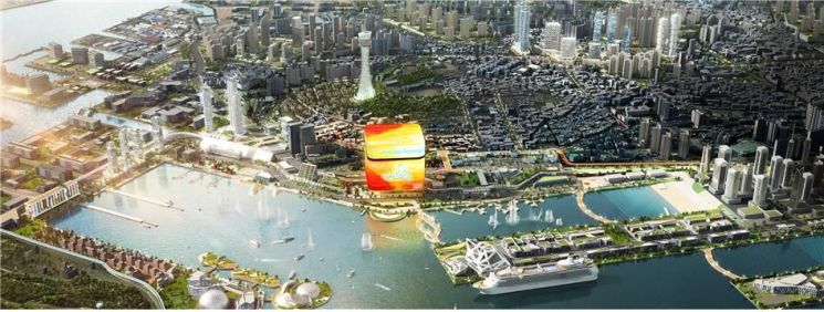 인천 내항 1·8부두 재개발사업 조감도. 인천시