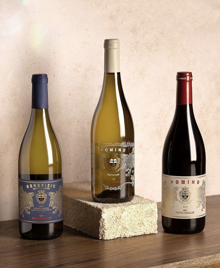 Castello Fomino's Wine <br>Photo by Frescobaldi