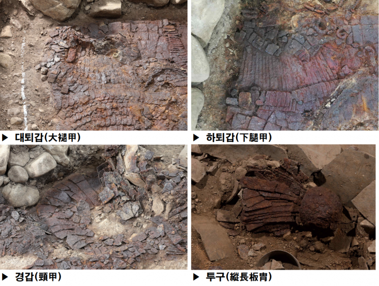 경주 황남동 1호 목곽묘 주인공 장식 유물과 껴묻거리