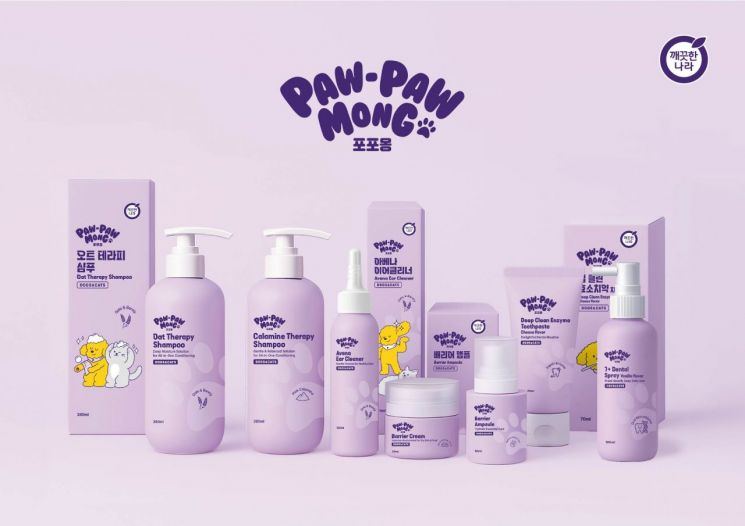 깨끗한나라 포포몽 신규 라인업 '러빙포(Loving Paw)' 신제품 8종. 깨끗한나라
