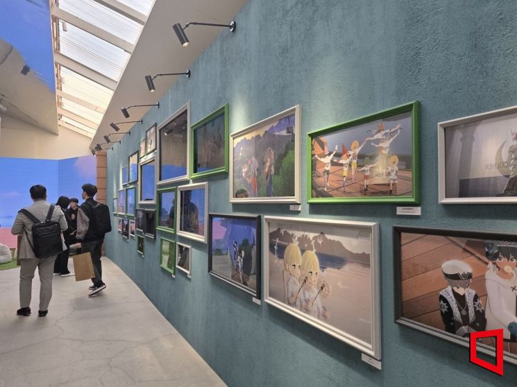 首尔城东区 Beacon Studio 正在举行的《洛奇手游》首场快闪展现场。卢敬祚 记者