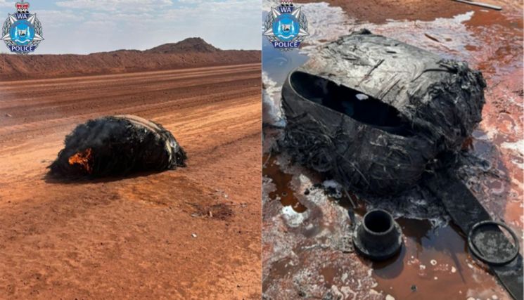 A Disaster If It Had Fallen on People... Mysterious Charred Object Plummets from the Sky in Australia
