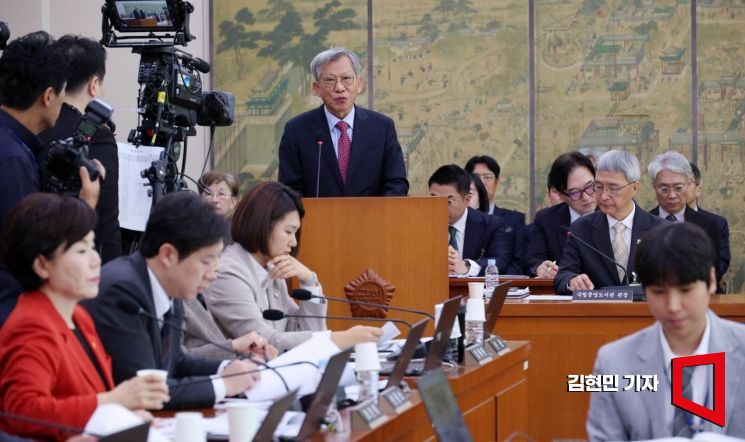 [포토] 업무보고하는 유홍준 국립중앙박물관장
