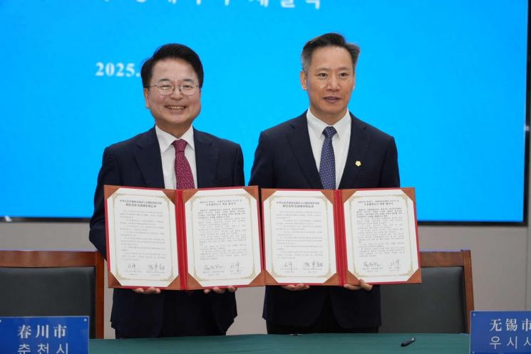 Chuncheon and Wuxi Sign Sister City Agreement Through Taekwondo...A Symbol of Taekwondo Exchange