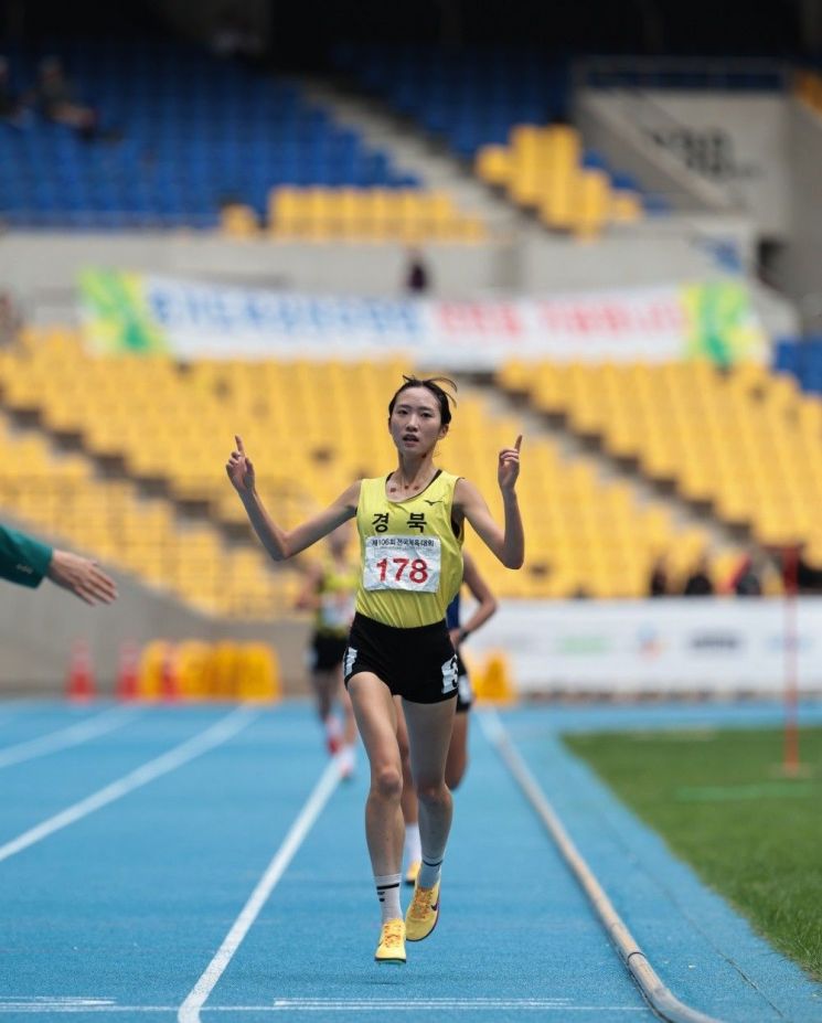 송다원 선수 경기 모습. 영천시 제공