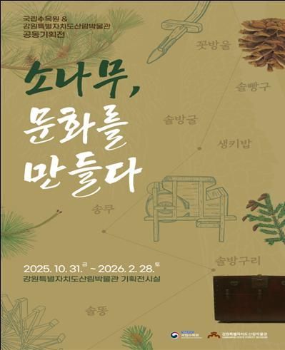 '소나무, 문화를 만들다' 포스터. 강원특별자치도산림과학연구원 제공