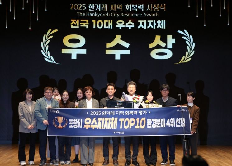 포항시, 위기에도 흔들림 없는 도시력 입증… ‘지역회복력 평가’ 우수 지자체 선정