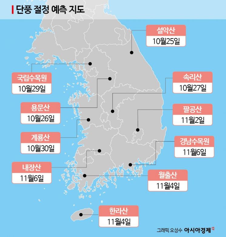 설악에서 한라까지 단풍 '절정'…호텔·리조트 손님맞이 잰걸음