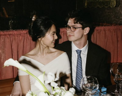 지방시 가문의 후손 션 태핀 드 지방시(오른쪽)와 결혼한 한국계 정다혜씨. 정다혜 인스타그램 캡처