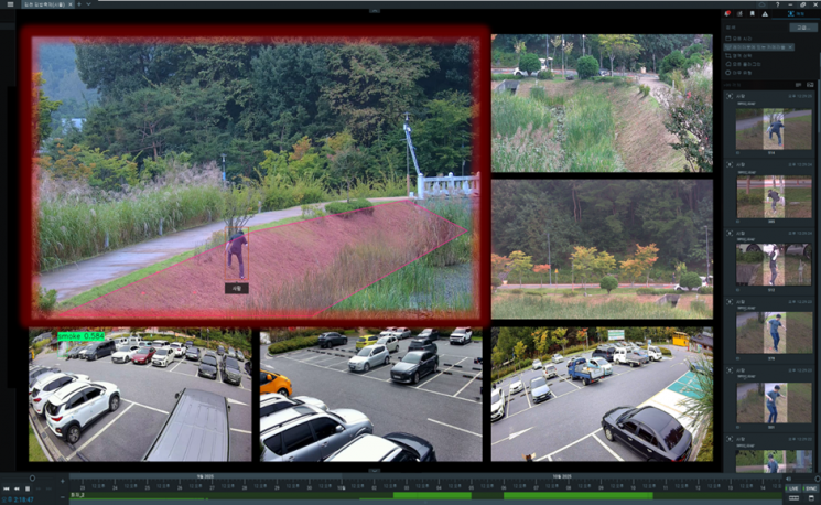 지능형 영상 관제 시스템 ‘오론(Auron)’ 화면. 인피닉 제공