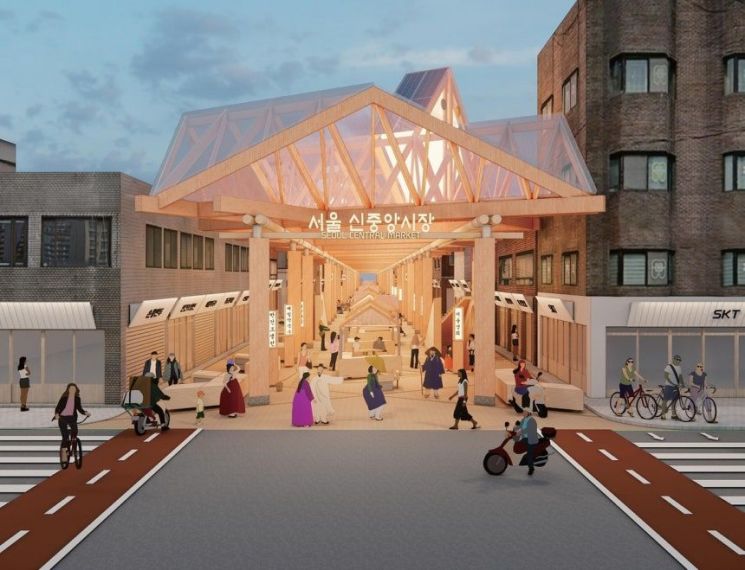 60년 넘은 서울 신중앙시장 대변신… 열린지붕 얹은 열린시장으로