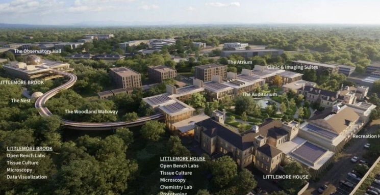 20조원 이상이 투입될 예정인 엘리슨 옥스퍼드 공학 연구소(EIT) 예상 완성도. EIT 홈페이지