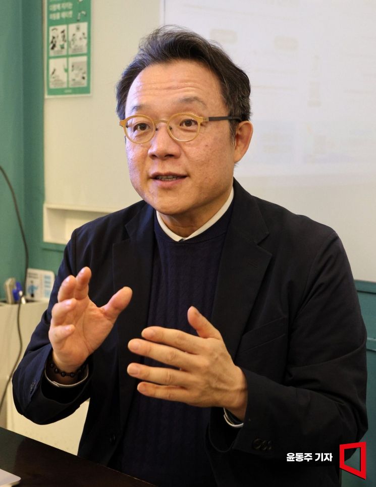 한인수 라플라스파트너스 대표가 27일 서울 마포구에서 아시아경제와 인터뷰를 하고 있다. 윤동주 기자