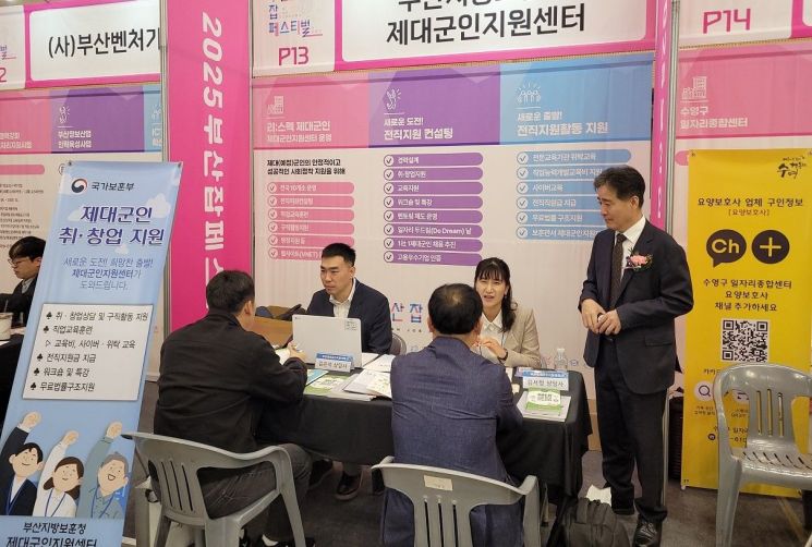 제대군인 일자리 지원 ‘맞손’…부산보훈청, 부산 잡페스티벌 참여