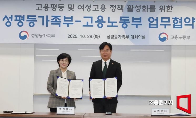 [포토] 성평등가족부-고용노동부 업무협약식