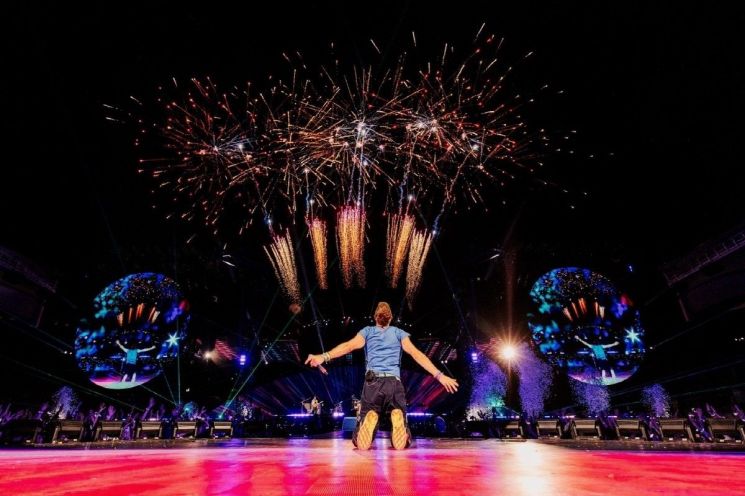 고양종합운동장에서 열린 콜드플레이 내한공연. 라이브네이션코리아 제공