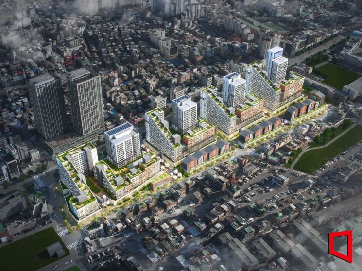 모아타운 공공관리 선도사업지인 풍납동 모아타운 조감도. SH 제공