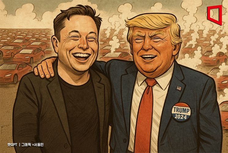 "머스크 정치 행보에 테슬라 판매량 최대 126만대 증발"