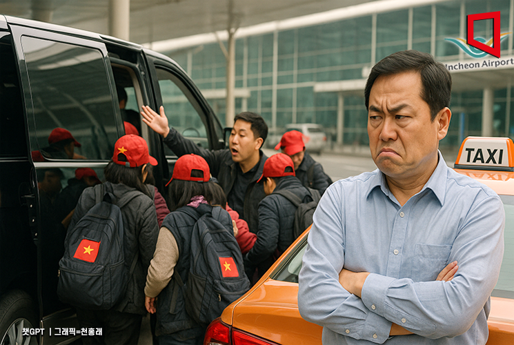 인천공항서 중국인 싹쓸이하는 '수상한 차량들'의 정체