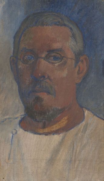 폴 고갱 1903년 작 자화상. 바젤미술관