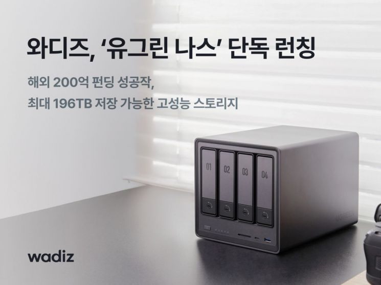 와디즈, '유그린 나스' 단독 공개…최대 40% 할인