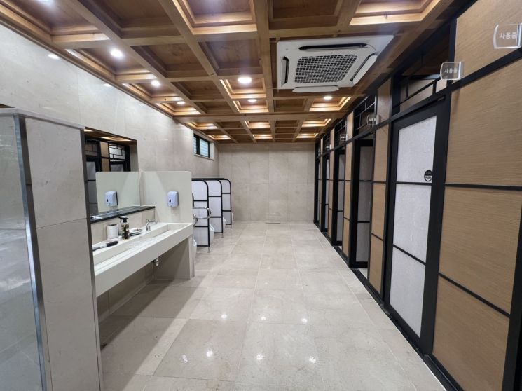 불국사 화장실 리모델링 내부 전경