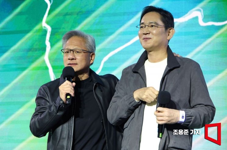 [포토] 이재용 회장과 젠슨황 엔비디아 CEO