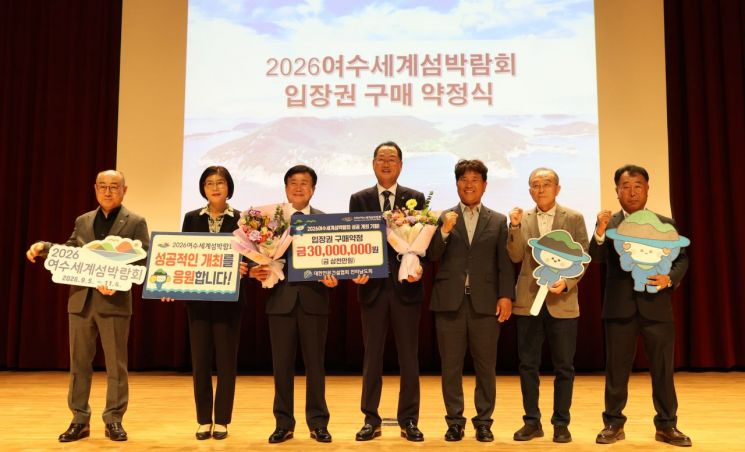 Korea Specialty Contractors Association Jeollanam-do Chapter Signs Pre-Purchase Agreement for 30 Million Won Worth of Islands Expo Tickets