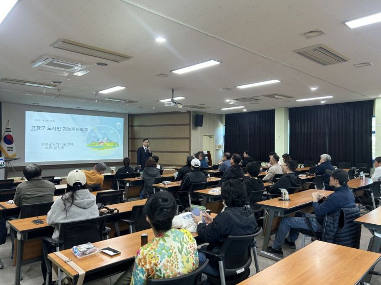 고창군은 지난 29부터 사흘간 '도시민 귀농체험학교(2차)' 현장견학 프로그램을 운영했다. 고창군 제공