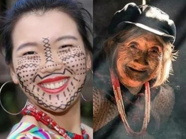 얼굴에 문신 새기고 물 대신 술 마시고…이 여성들, 이유 알고 보니