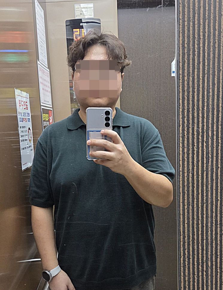 9월 7일 투약 하기 직전 기자의 모습.